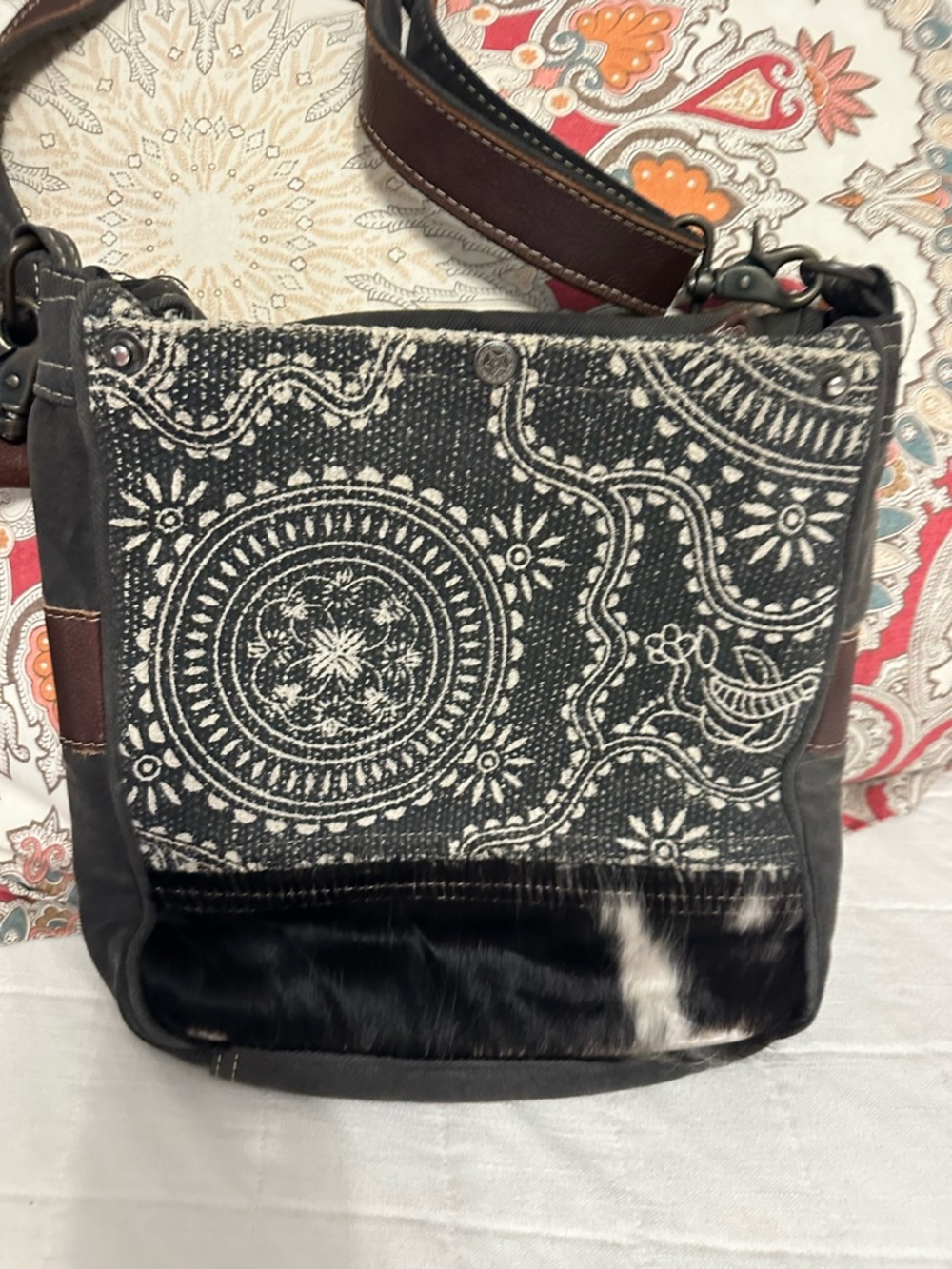 Myra Bag Boho Patterned Crossbody Bag